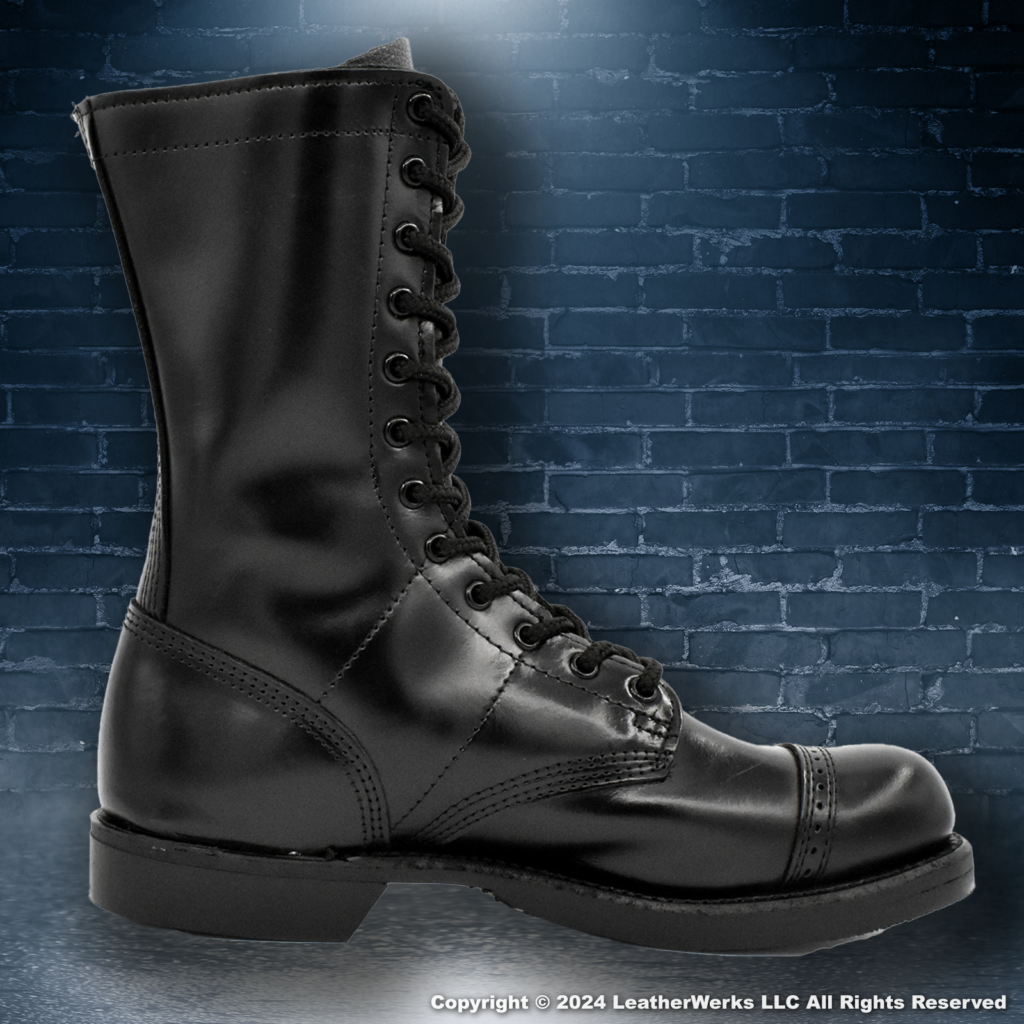Corcoran 10 Inch Jump Boot Dress Sole with Toe Caps Black